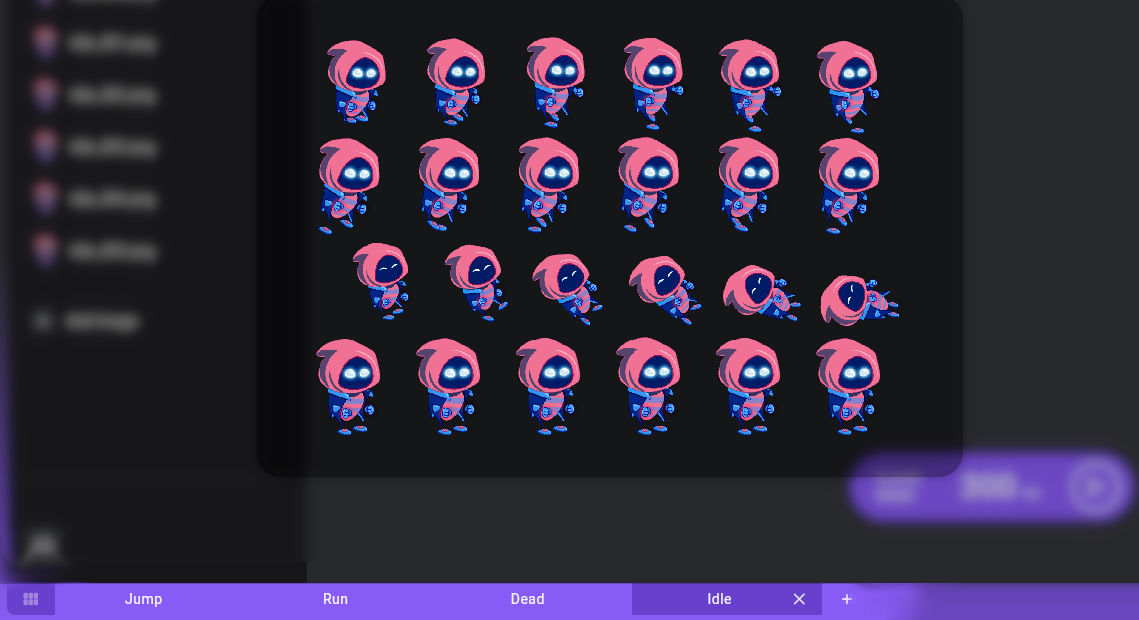 Screenshot showing multiple animation steps