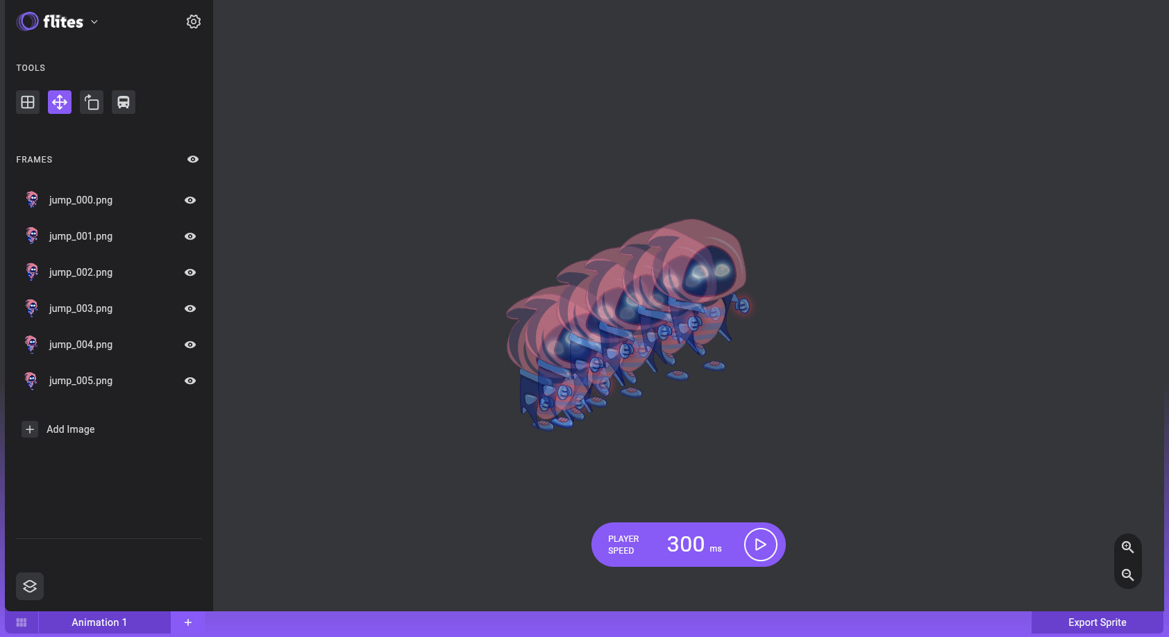 Screenshot showing positioning tools